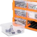 Organizér Damir s 18 přihrádkami černý/oranžový