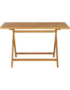 Skládací zahradní stůl BARIS 125 cm z masivu teak