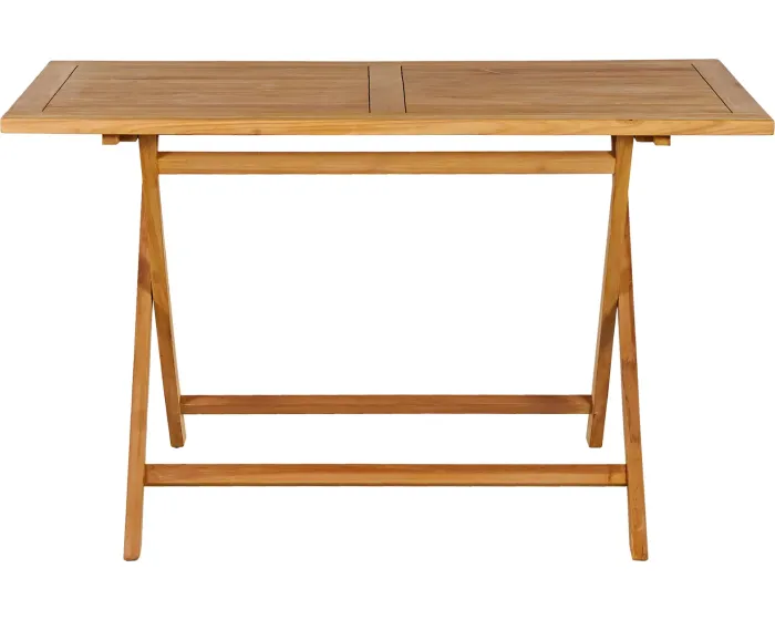 Skládací zahradní stůl BARIS 125 cm z masivu teak