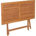 Skládací zahradní stůl BARIS 125 cm z masivu teak