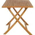 Skládací zahradní stůl BARIS 125 cm z masivu teak