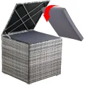 Zahradní úložný box Fjory 318 L šedý