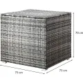 Zahradní úložný box Fjory 318 L šedý