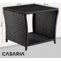 Zahradní odkládací stolek Gerid 45 cm černý