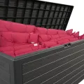 Zahradní úložný box Hill 280 L antracitový