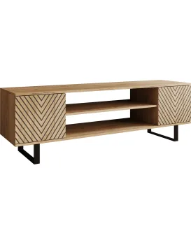 TV stolek SOLERO Chevron 155 cm dub craft
