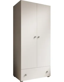 Dětská šatní skříň Emila míč 80 cm bílá
