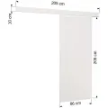 Posuvné interiérové dveře DAANO 86x205 cm bílé