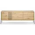 TV stolek Nexa 150 cm černý/dub Artisan