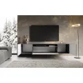 Závěsný TV stolek NEMIO 200 cm grafitový