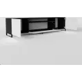 TV stolek NEMIO 200 cm bílý/černý