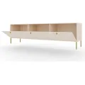 TV stolek Tilina 3D 180 cm béžový/zlatý