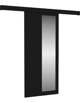 Posuvné interiérové dveře se zrcadlem MALTADO 76x205 cm černé