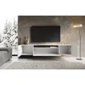 Závěsný TV stolek NEMIO 200 cm bílý
