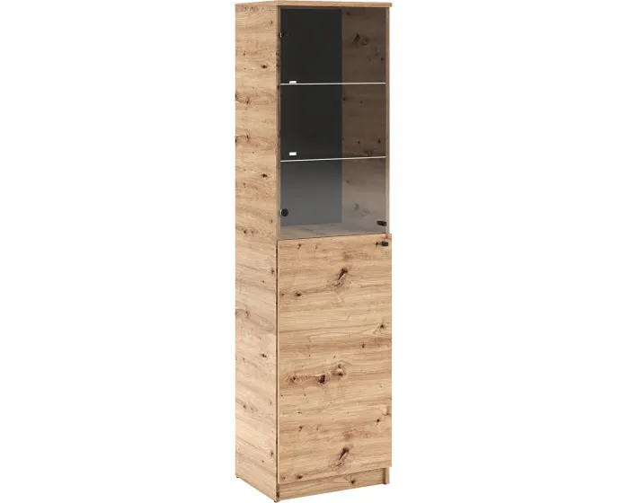 Vitrína s LED osvětlením Evisa 50 cm dub Artisan