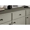 Komoda Tilina 3D 3S 125 cm eukalyptus/černá