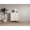 Komoda Tilina 2D 2S 84 cm béžová/zlatá