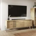 TV stolek Nexa 150 cm černý/dub Artisan