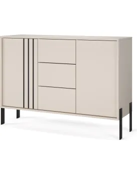 Komoda Nexa 120 cm černá/kašmír