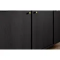 Komoda Tilina 3D 125 cm černá/zlatá