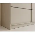 Šatní skříň s posuvnými dveřmi Andyas 250 cm kašmírová