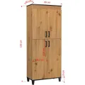 Vysoká úložná skříňka Polany 17 80 cm dub Artisan