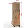 Vitrína Polany 04 50 cm dub Artisan