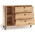 Komoda Liva 120 cm dub Artisan/černá