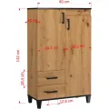 Úložná skříňka Polany 15 80 cm dub Artisan