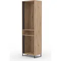 Šatní skříň Ariana 60 cm černá/dub Artisan