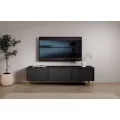 TV stolek Tilina 3D 180 cm černý/zlatý