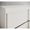 Šatní skříň Liza s posuvnými dveřmi 120 cm bílá