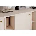 Komoda Tilina 3D 6P 155,7 cm béžová/zlatá