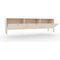 TV stolek Tilina 3D 180 cm béžový/zlatý