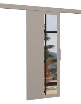 Posuvné interiérové dveře se zrcadlem MALTADO 76x205 cm kašmírové