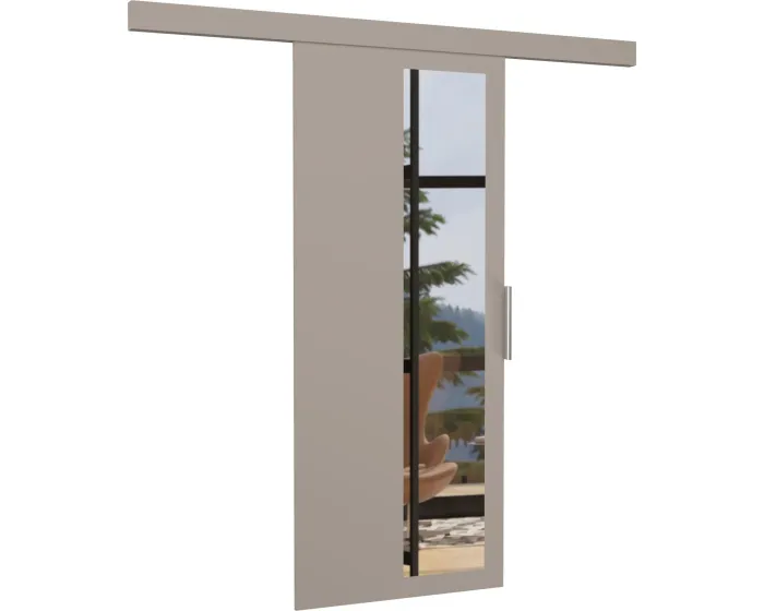 Posuvné interiérové dveře se zrcadlem MALTADO 76x205 cm kašmírové