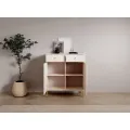 Komoda Tilina 2D 2S 84 cm béžová/zlatá