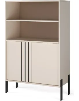 Vitrína Nexa 80 cm černá/kašmírová
