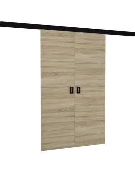 Dvoukřídlé posuvné interiérové dveře TOPPONA 152x205 cm dub sonoma