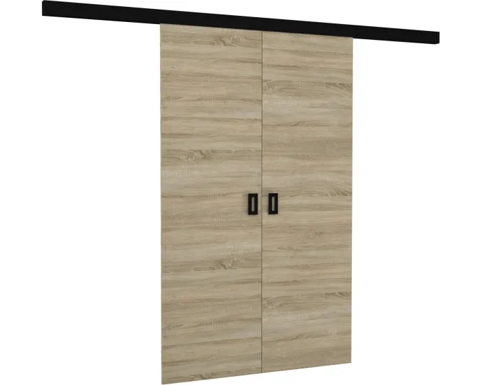 Dvoukřídlé posuvné interiérové dveře TOPPONA 152x205 cm dub sonoma