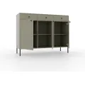 Komoda Tilina 3D 3S 125 cm eukalyptus/černá
