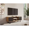 TV stolek FOLTER 135 cm černý/dub craft
