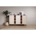 Komoda Tilina 3D 6P 155,7 cm béžová/zlatá