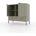 Komoda Tilina 2D 2S 2P 100 cm eukalyptus/černá