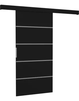Posuvné interiérové dveře BIELLASI 76x205 cm černé