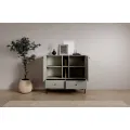 Komoda Tilina 2D 2S 2P 100 cm eukalyptus/černá