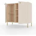 Komoda Tilina 2D 3P 100 cm béžová/zlatá