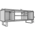 TV stolek SOLERO 155 cm dub craft