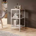 Regál RORRY bílý/dub artisan