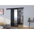 Posuvné interiérové dveře se zrcadlem MALTADO 76x205 cm černé
